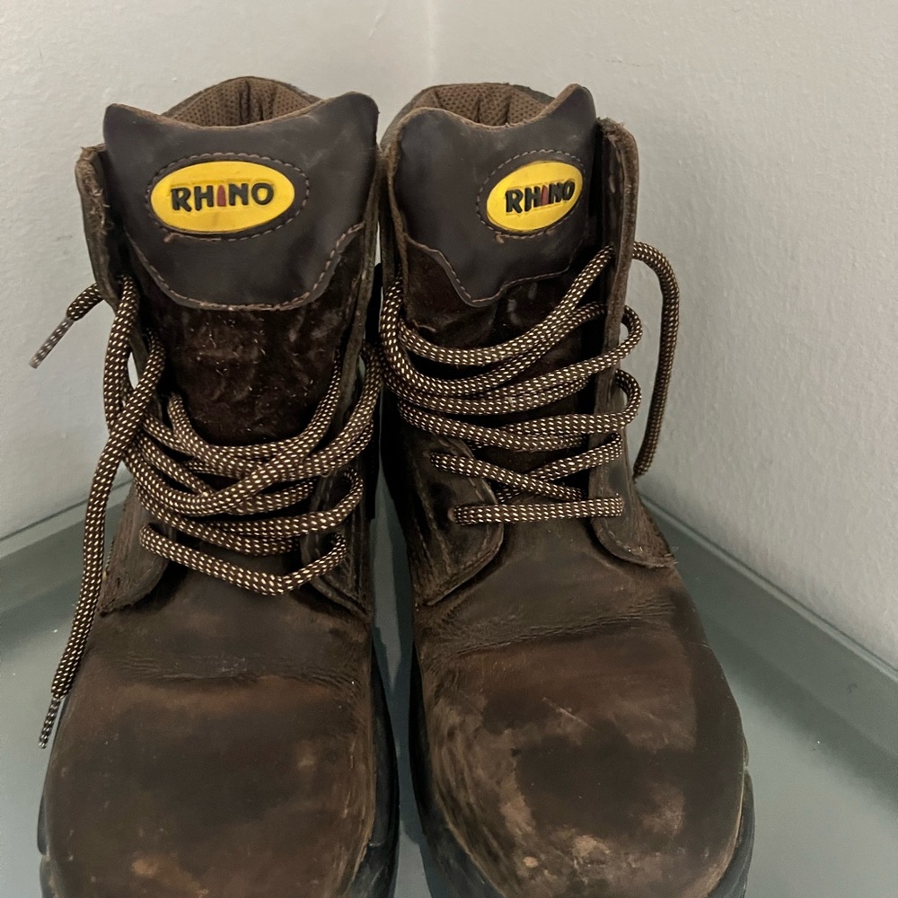 Rhino Brown Leather Boots